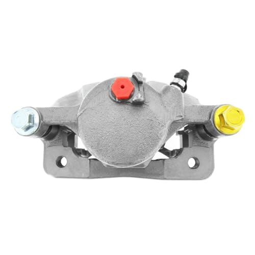 Image of Detroit Axle - Front Right Brake Caliper for 1990 1991 1992 1993 1994 1995 Honda Accord [w /Akebono Brake], Passenger Side Disc Brake Caliper with Bracket Replacement