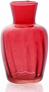 Grehom Recycled Glass Bud Vase - Pleats (Yellow); 11cm Vase