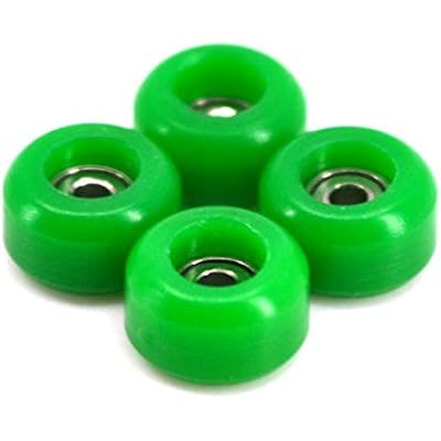 Teak Tuning 32mm Pro Fingerboard Complete - Fully Assembled with Pro Level Components - Pro Shaped Wooden Deck (32x97mm), UltraSpin Bearing Wheels, Prodigy Gen2 Trucks - Four Wheel Clover