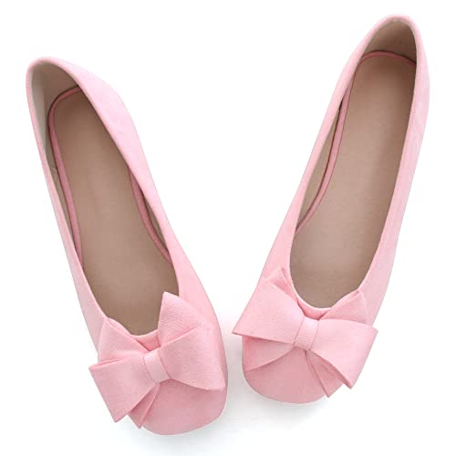 Image of Dear Time Women's Flats Shoes Bowknot Dressy Ballets Loafers Wedding Business Casual Walking Shoes