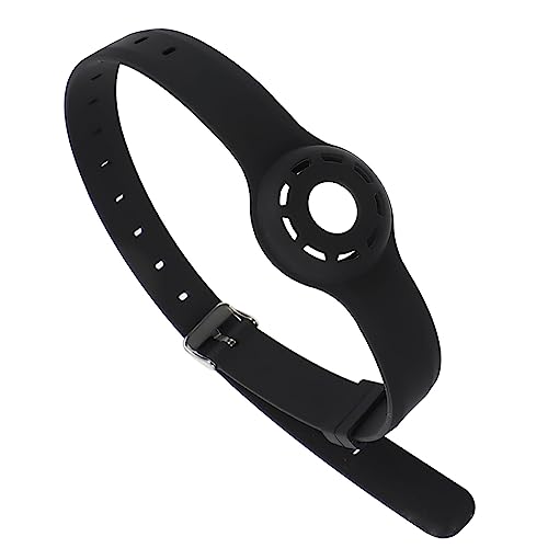 FONDOTIN 1Pieza Protector de Collar de Mascotas Compatible Flexible Color Negro Evitar Pérdidas Perros