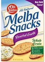 Old London Melba Roasted Garlic Snacks, 5.25 oz (Pack of 2)