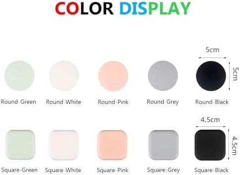 Self-Adhesive Door Stopper Mute Anti-Crash Pad Square Grey Guard