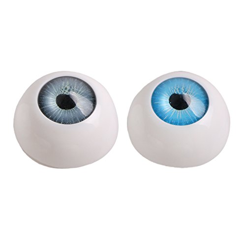 Lot 20 mm poupée globes oculaires moitié yeux acrylique rond pour DIY Reborn Poupée bébé ours – vue 5
