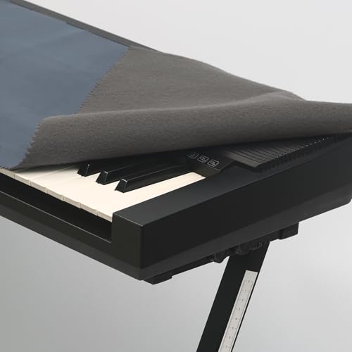 Piano Keyboard Dust Cover for 88 Keys- Soft & Premium Fabric, Dirt-Proof Protection for Electronic Keyboards Blue - Image 3