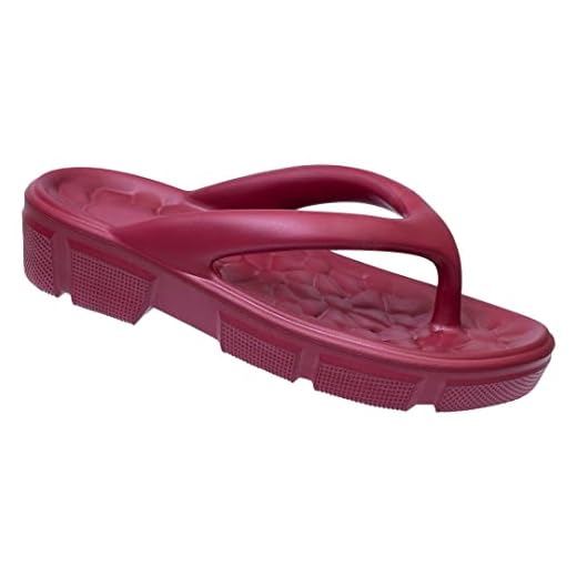 Chinelo Tamanco Feminino Ortopédico Super Leve e Macio 100% EVA Nuvem (33/34, Bordô)