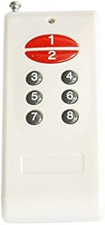 xuanlongyuan 500M Long Range 6 8 CH RF Transmitter 6CH 8CH Channel RF Wireless Remote Contro,315/433.92MHZ/Garage Door/Shutter - (Color: Black, Size: 315)