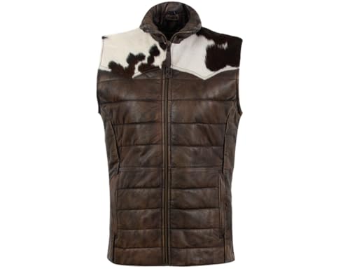 STS Ranchwear Womens Adalyn Tobacco Brown Leather Leather Vest