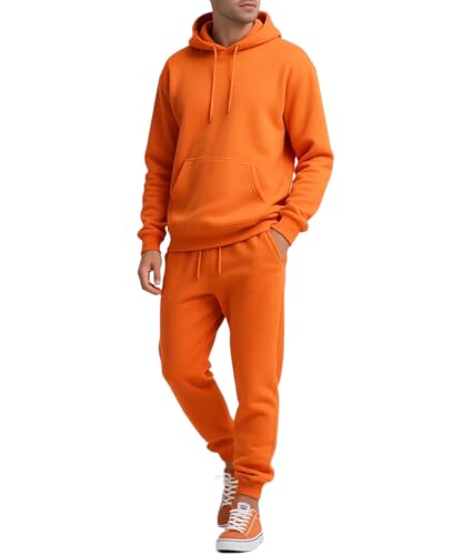 Men's Tracksuits 2 Piece Hoodie and Sweatpants Set Fleece Sweatsuits Casual Athletic Jogging Suit for Men