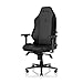 Secretlab Chaise Gaming Titan Evo Black - Ergonomique, Inclinable et Robuste avec Accoudoirs 4D, Appui-Tête Magnétique et Support Lombaire Intégré - Grande Taille, jusqu'à 180kg - Noir - Similicuir