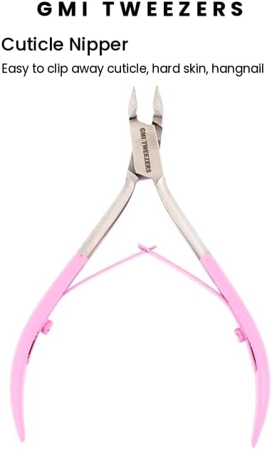 Miniatura 2 de GMI-TWEEZERS - Removedor profesional de cutículas, empujador de cutículas y recortador de cutículas, herramienta de manicura, cortador de cutícula
