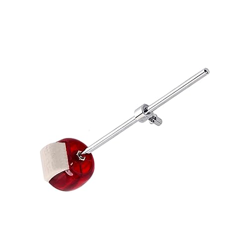 Totority 2pcs Wc42 Bass Drum Hammer Kick Drum Beater Red Replacement Parts for Specially Designed for Pedals
