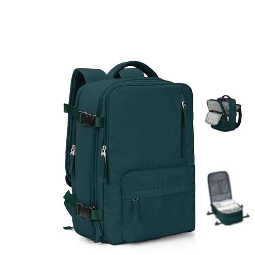 VGCUB Mochila de viagem grande com sistema de vácuo, armazenamento de itens pessoais, sacos de vedação de compressão para roupas, A3-Peacock Blue-Vacuum Bag and Hand Pump, 43*30*20CM, Grande