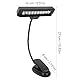 Clip On Notenpultleuchte Orchestra LED Lampe mit 360 Grad Schwanenhals für Schreibtisch Tisch