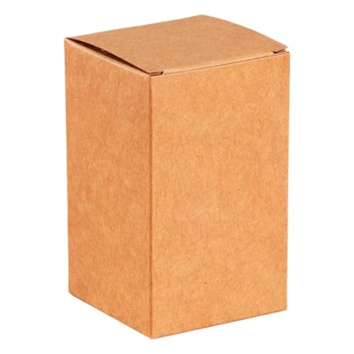 ���[�P�[�X�{�b�N�X�� 50 �� DIY �N���t�g����z���C�g�y�[�p�[�i�{�[���� �L�����f�B����Ό��M�t�g�{�b�N�X���� 3 �Z���`���[�g��-13 �Z���`���[�g�� Storage box(Brown,50PCS_4X4X4CM)