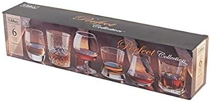 Libbey Craft Spirits Assorted Drinkware Glasses, Set of 6