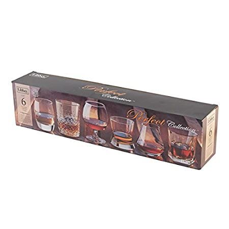 Libbey Craft Spirits Assorted Drinkware Glasses, Set Of 6 #TOP3