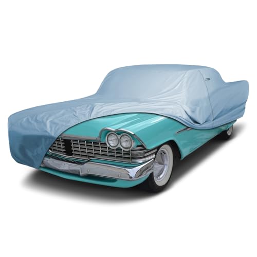 Image of iCarCover Premium Car Cover for 1956-1959 Plymouth Belvedere 2-Door, 4-Door Heavy Duty Waterproof All-Weather Automobiles Custom Fit Indoor Outdoor UV Snow Protection Covers with Straps and Bag