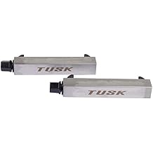 Tusk Motorcycle Shock Spring Compressor Tool Set, Chromoly Steel Hooks with Stainless Steel Body, 17mm Wrench or 3/8 Ratchet Drive, Pair with Storage Case
