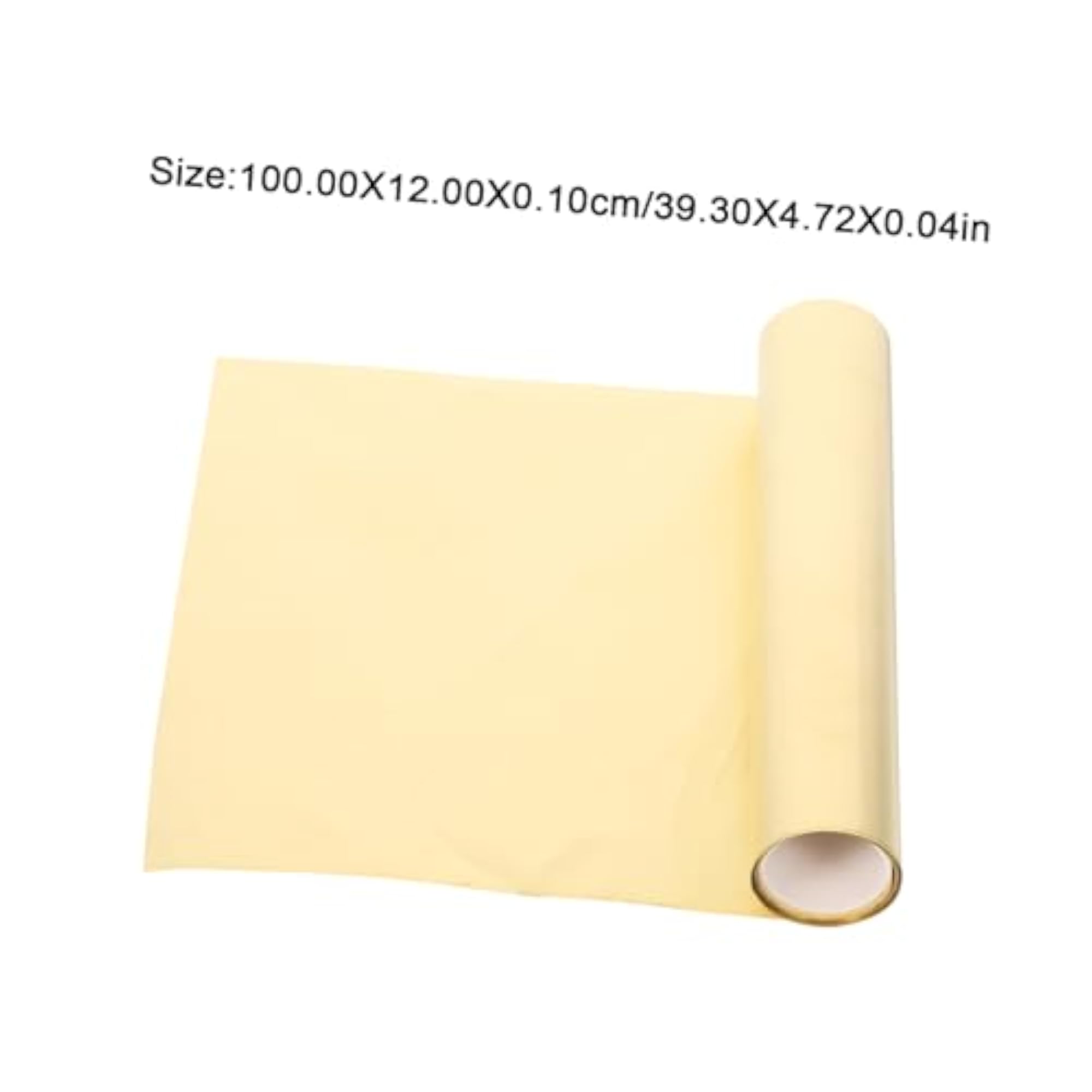 Brass Foil Plate Roll, 1 Meter for Crafts