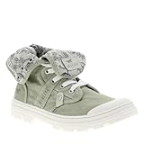 MUSTANG   Bottines toile montante kaki à talon plat avec une semelle crantée   Taille numeric_41