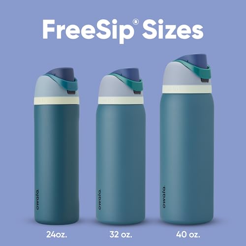 Owala FreeSip Insulated Stainless Steel Water Bottle with Straw, BPA-Free Sports Water Bottle, Great for Travel, 24 Oz, Denim - Image 6
