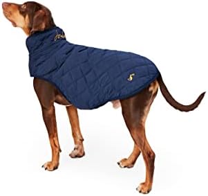 Rosewood Joules Quilted Dog Coat, Navy Blue, Medium