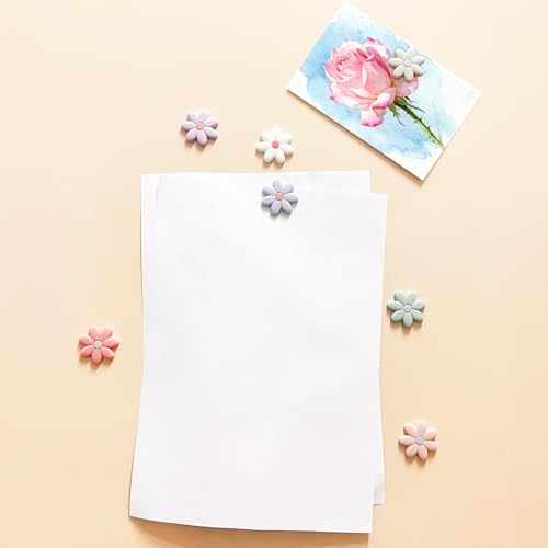 Imanes de silicona florales para refrigerador 7 piezas miniatura 6