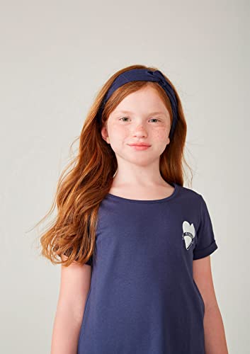 Faixa De Cabelo Infantil Com Detalhe Em Nó Hering Kids - Azul UNI