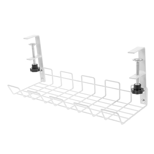 Organisateur de câbles en acier carbone à installation simple sous table