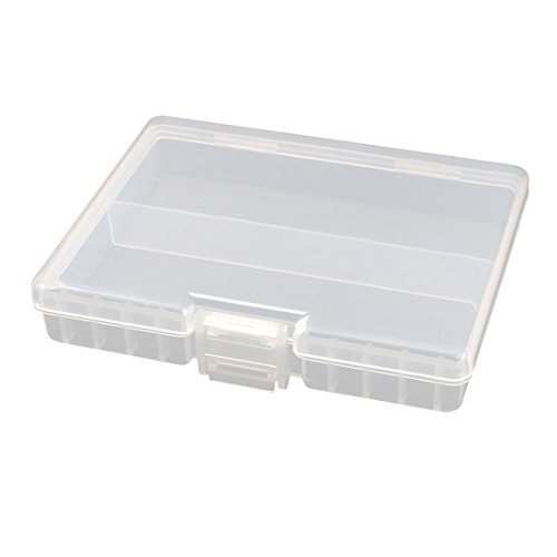uxcell Stiff Plastic Case Holder Storage Box Container for 48 x AAA Battery