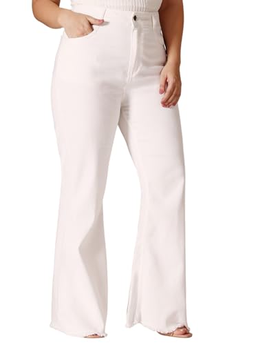 Image of Miss Chase A+ Women's Wide-Leg High Rise Regular-Length Stretchable Denim Jeans