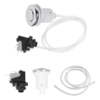Tissting Luftdruckschalter, Wannen Schalter Pneumatische Luft Knopf Kit Müllentsorgung Müllentsorger Ruckknopfschalter Garbage Disposer Luftschalter Kit für Bad Tub Spa Müll Schwimmbäde