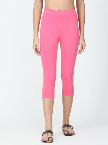 Image of Robinbosky Premium Stretchable Cotton Capri Legging for Women | Suitable for Formal wear & Casual wear | High-End Elastic Makes. The Leggings Squat Proof and Durable for Travel, Yoga, & Workout.