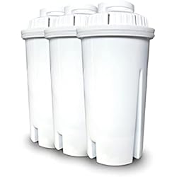 Dispensador De Agua De Colores Caso Juego de 3 filtros de agua de repuesto para dispensador de agua caliente, plástico, color blanco, 11,5 cm