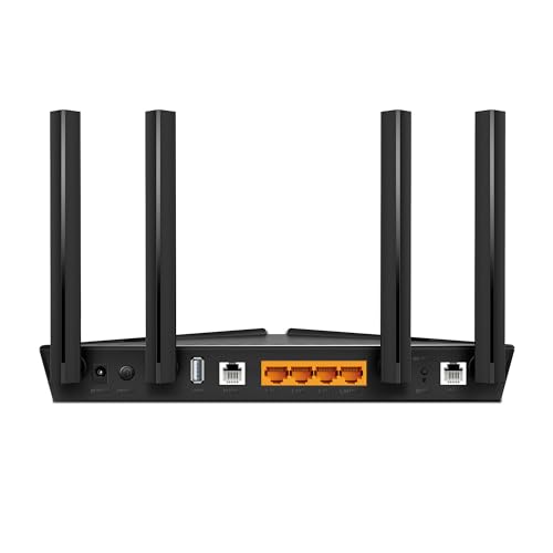 TP-Link Archer VX1800v AX1800Mbps Dual-Band Wi-Fi 6 Gigabit VDSL/ADSL Modem Router, 1201 Mbps/5 GHz, 574 Mbps/2.4 GHz, USB 2.0 For 4G Router Option, 2x 2MU-MIMO, VoIP Support, TP-Link Tether App