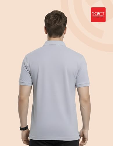 Image of Scott International Cotton Polo T Shirt | Collar Tshirts | Half Sleeves Plain T Shirt | T-Shirt |Tshirt for Men Stylish | Men's Tshirt