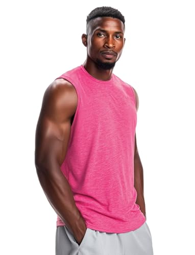 Zengjo Mens Tank Tops Workout Quick Dry Sleeveless Shirts for Gym Running Athletic Loose Muscle Tanks3