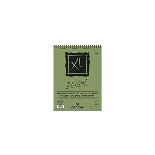 CANSON Album Spiralato Lato Corto Xl Drawing A3, 50 Fogli, 160 gr