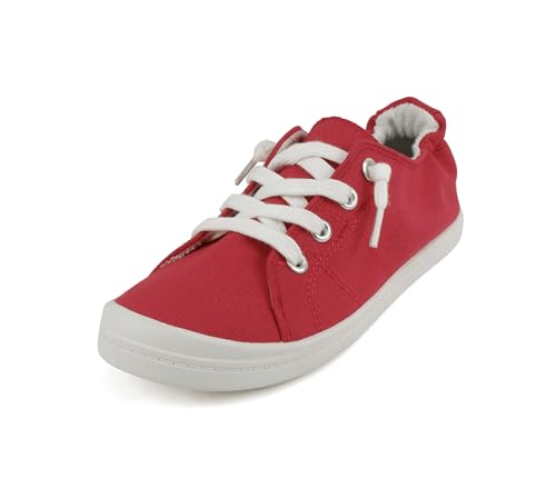 Image of Soda Flat Women Shoes Linen Canvas Slip On Sneakers Lace Up Style Loafers Zig-S