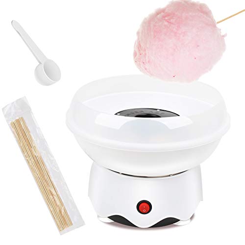 Outamateur Cotton Candy Machine,Homemade Cotton Candy Maker with Large Splash-Proof Plate,10 Bamboo Sticks and Sugar Scoop for Home Birthdays,Family Parties,Festivals,Weddings (White) Outamateur Cotton Candy Machine,Homemade Cotton Candy Maker with Large Splash-Proof Plate,10 Bamboo Sticks and Sugar Scoop for Home Birthdays,Family Parties,Festivals,Weddings (White)