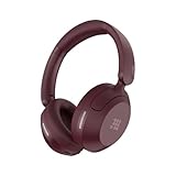 Cubitt Power Headphones with Hybrid ANC | Bluetooth 5.4 Over-Ear Headphones with 60H Playtime, 4 Mics, Auto-Pause, Transparency Mode, Low Latency, Foldable Design, USB-C Fast Charging - Deep Burgundy