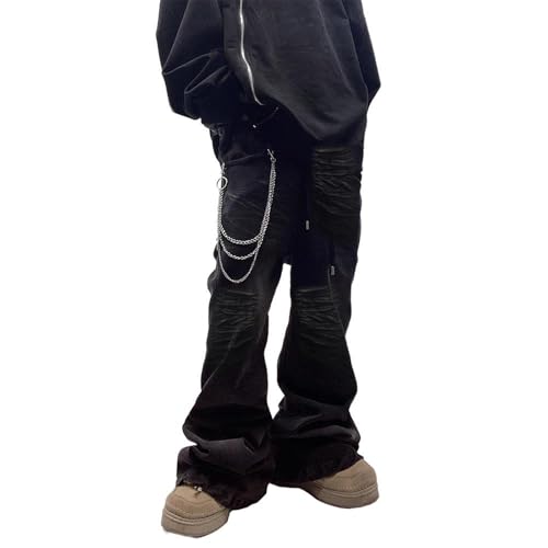 Men's Jeans Spring Autumn Hip Hop Slim Retro Denim Long Pants for Men