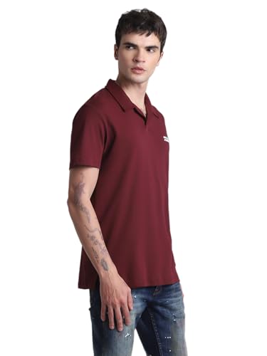 Image of Jack & Jones Polo Collar Slim Fit Pure Cotton T-Shirt