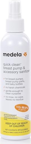 Image of Medela Quick Clean Sanitizer Spray Safe | No Rinse | 8 fl oz | 1Ct
