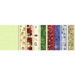 5 x Bastelpapier Transparent Plus A4 VE=18 Blatt Weihnachtstraum