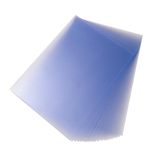 Image of A4 PVC Flexible Plastic Sheets, 10Pcs 0.3mm Thick A4 Size, Transparent DIY Crafts Film (Clear)