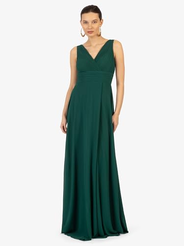 Robe de soirée robe cocktail chic vert foncé Kraimod taille 38 - 7