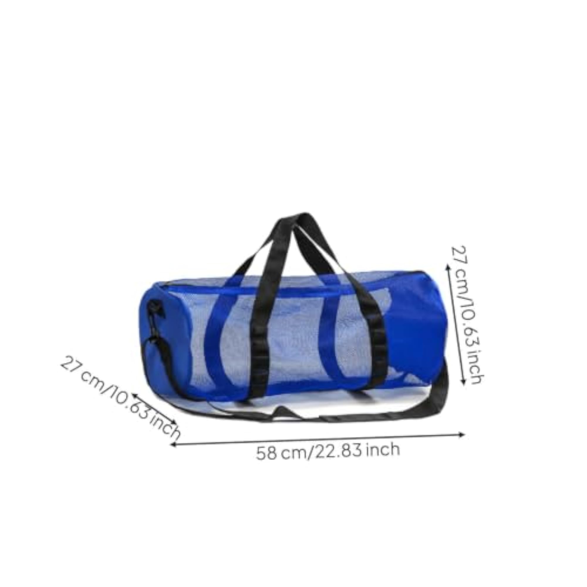 Cylindrical Mesh Swim and Travel Bag with Shoulder Strap