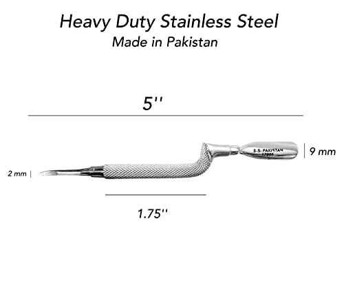 ALAZCO Double Ended Ergonomic Cuticle Pusher #TOP20